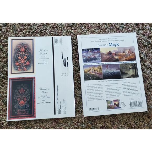 Decorative Painter 1992 Magazine & Paint Along With Jerry Yarnell Painting Book - Picture 2 of 7